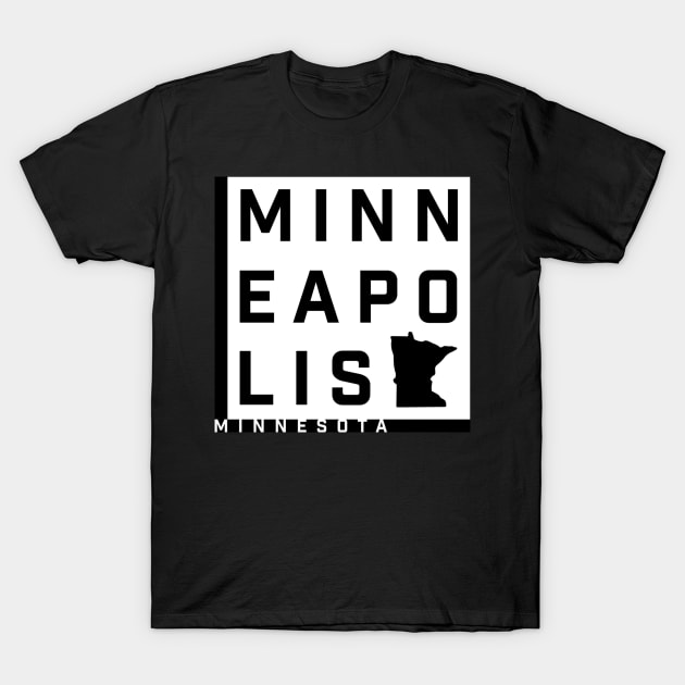 MINNEAPOLIS Minnesota T-Shirt by Josh Wuflestad